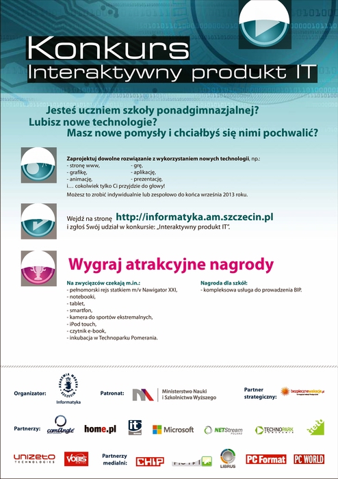 Ulotka informacyjna konkursu