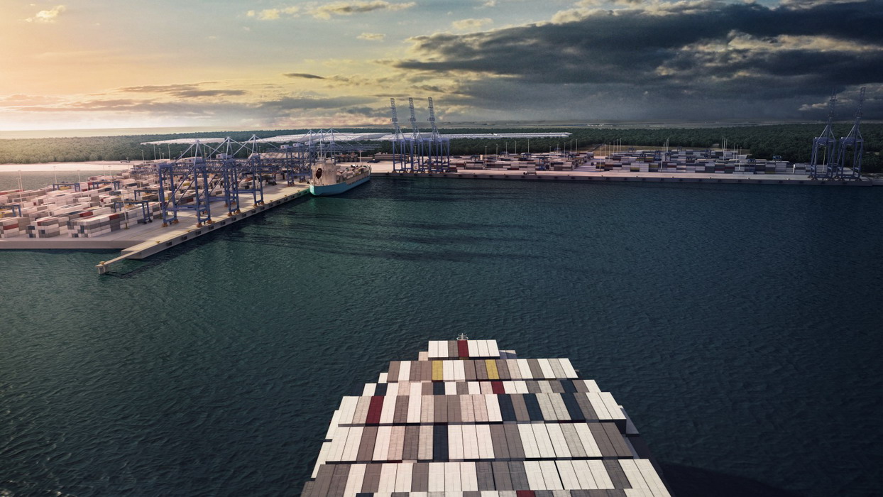 Wizualizacja rozbudowy DCT Gdańsk