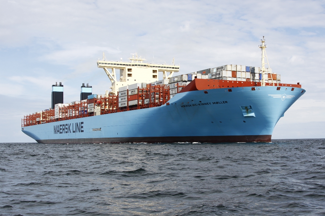 Maersk Mc-Kinney Moller widziany w Gdańsku Fot. PortalMorski