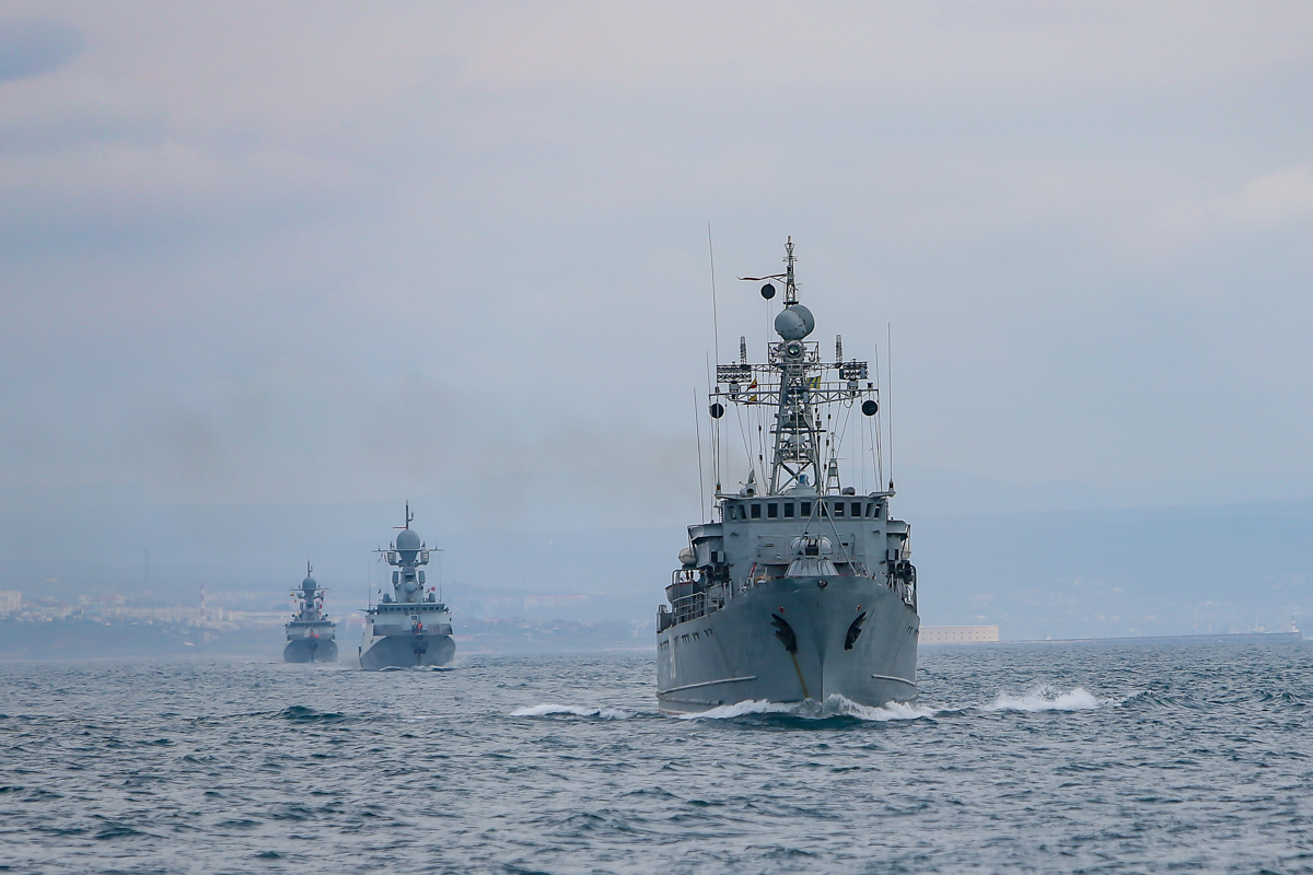 Flota Czarnomorska na ćwiczeniach