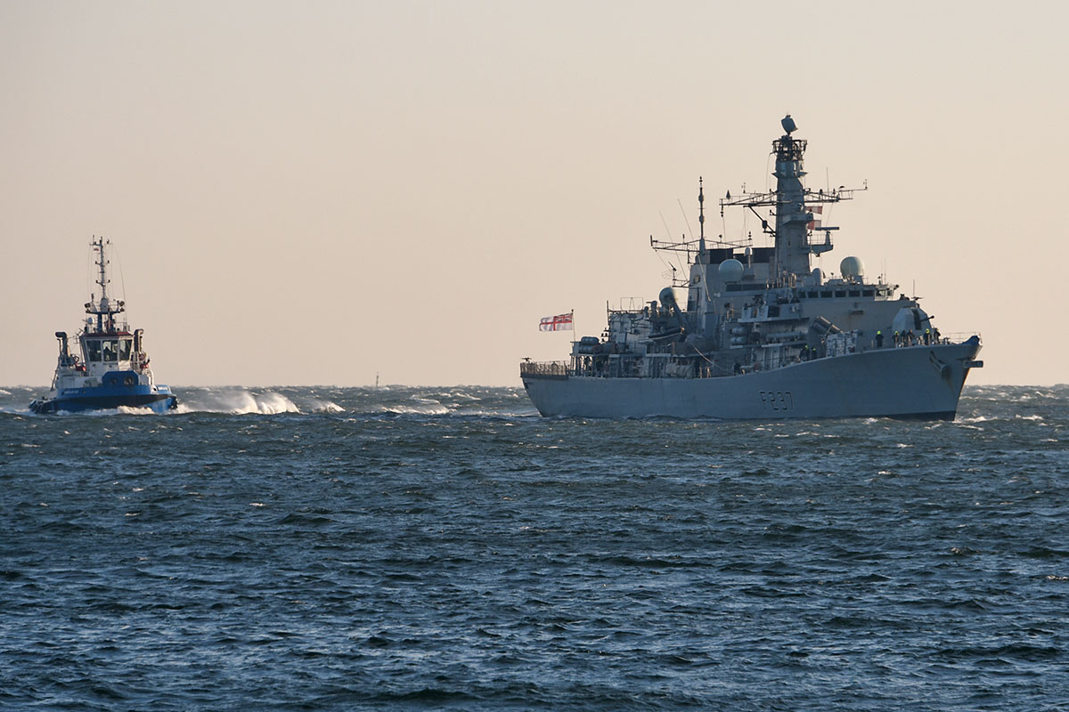HMS Westminster w Gdyni. Fot.: 3FO
