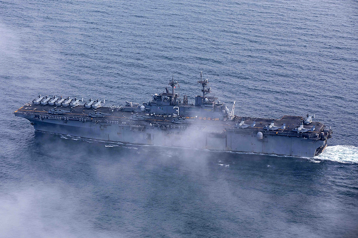 USS Kearsarge zawinie do portu Gdynia