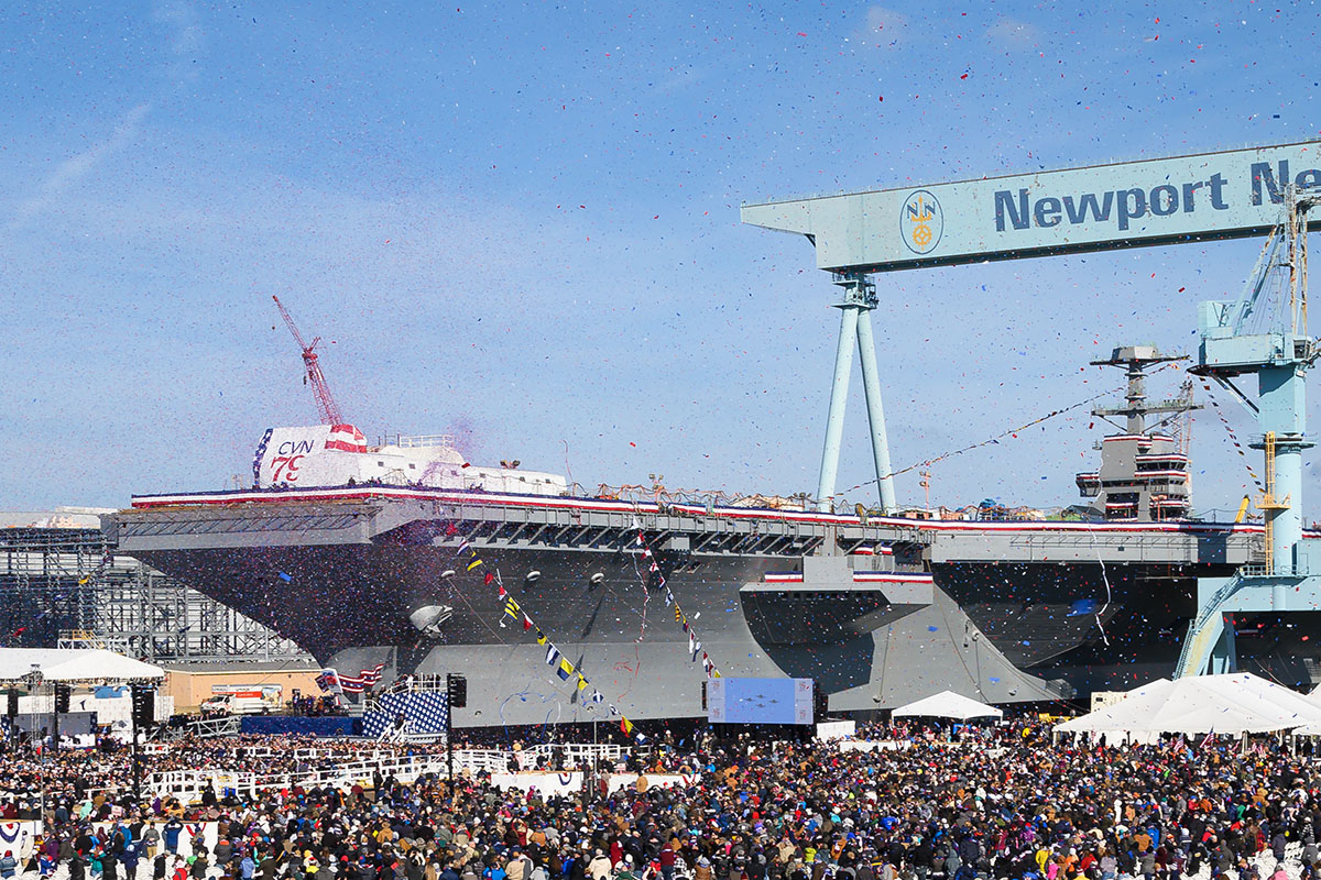 Chrzest lotniskowca John F. Kennedy (CVN79)