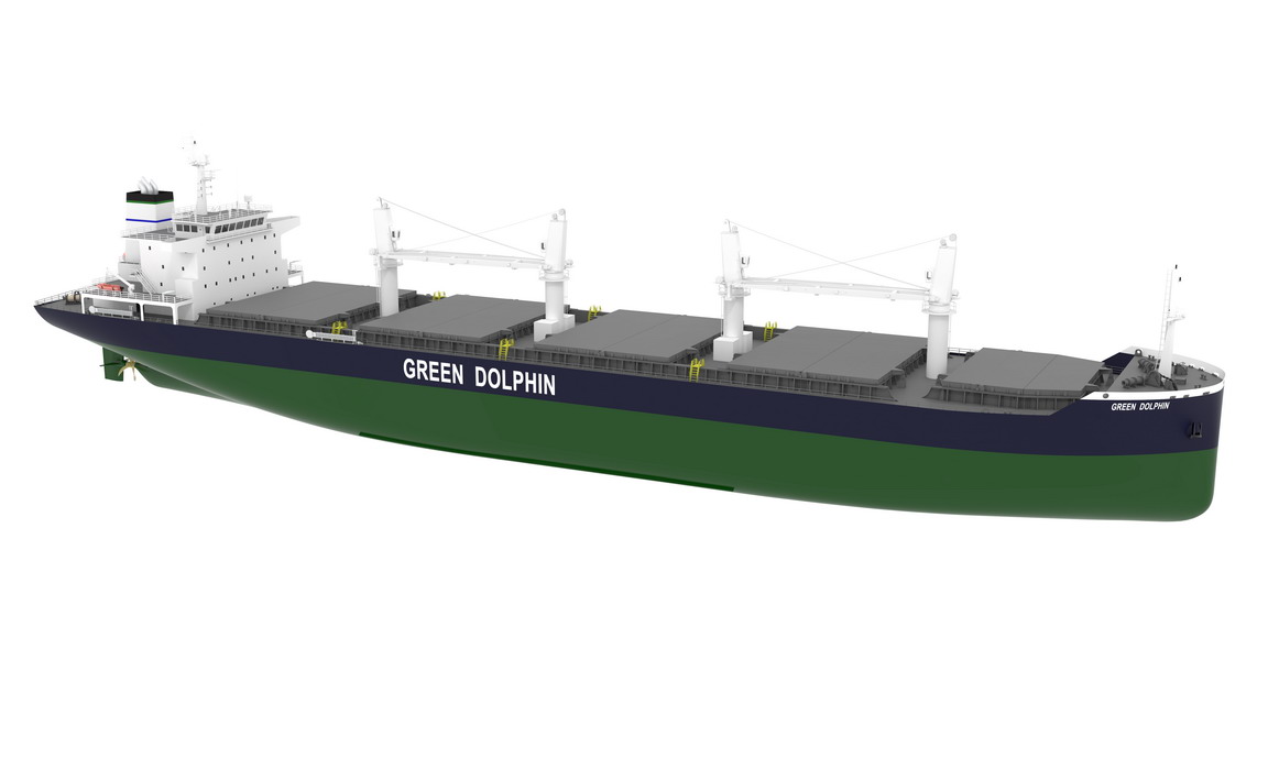 Wizualizacja projektu masowca Dolphin 64. Fot. DNV