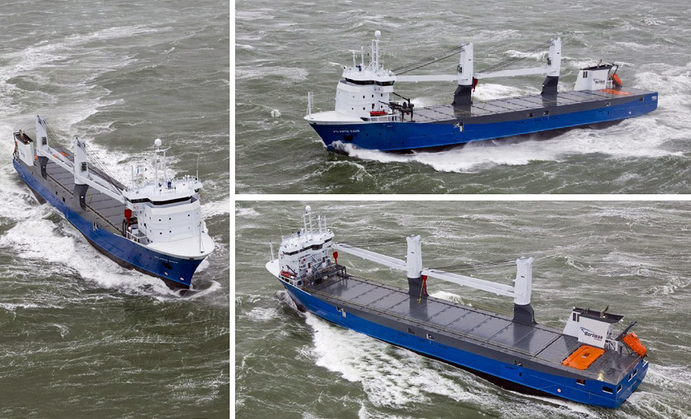 Atlantic Dawn - jeden ze statków nominowanych do tytułu holenderskiego ''Statku Roku'' 2014  z kadłubem z polskiej stoczni