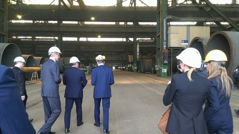 Zaproszeni goście zwiedzili halę produkcyjną K1