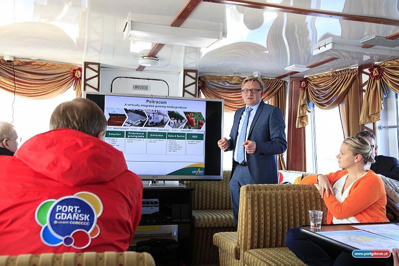 Przedstawiciele belgijskiej delegacji w Porcie Gdańsk (Fot. Port Gdańsk)