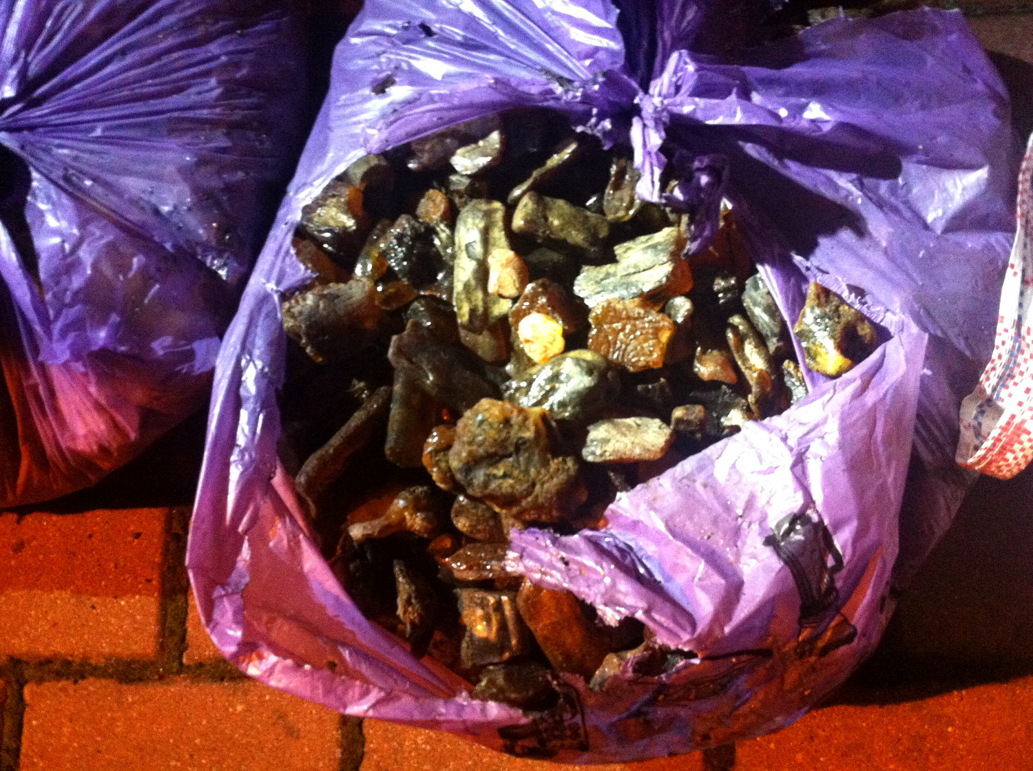 Skonfiskowany bursztyn