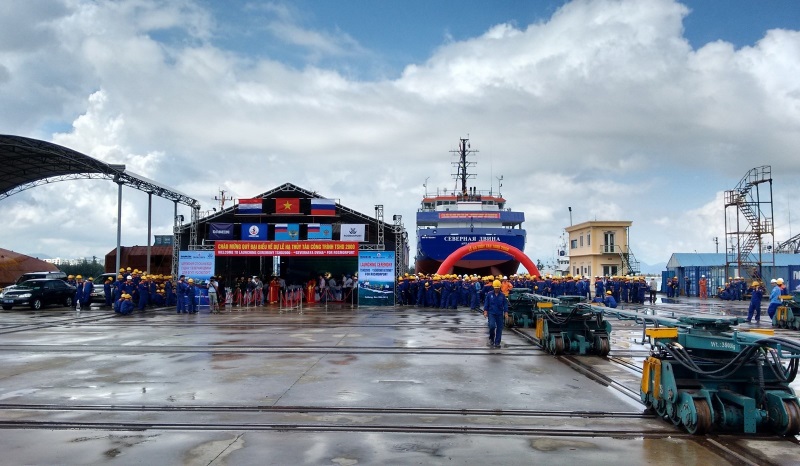 Uroczystość wodowania (Fot.: Damen)