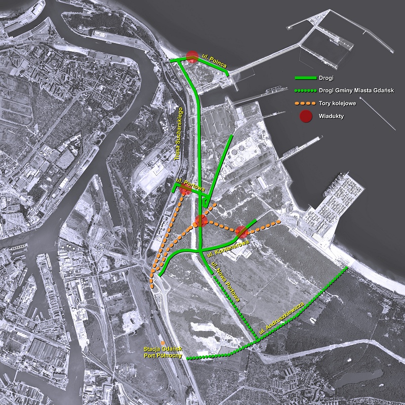 Zakres inwestycji infrastrukturalnych zaplanowanych na najbliższy okres w Porcie Gdańsk.