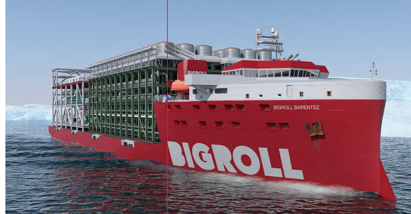 Pokład BigRoll Barentsz - wizualizacja (Fot.: BigRoll Shipping)