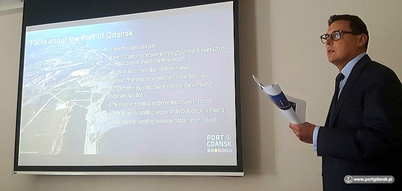  Łukasz Greinke - prezes Zarządu Morskiego Portu Gdańsk (Fot.: ZMPG)