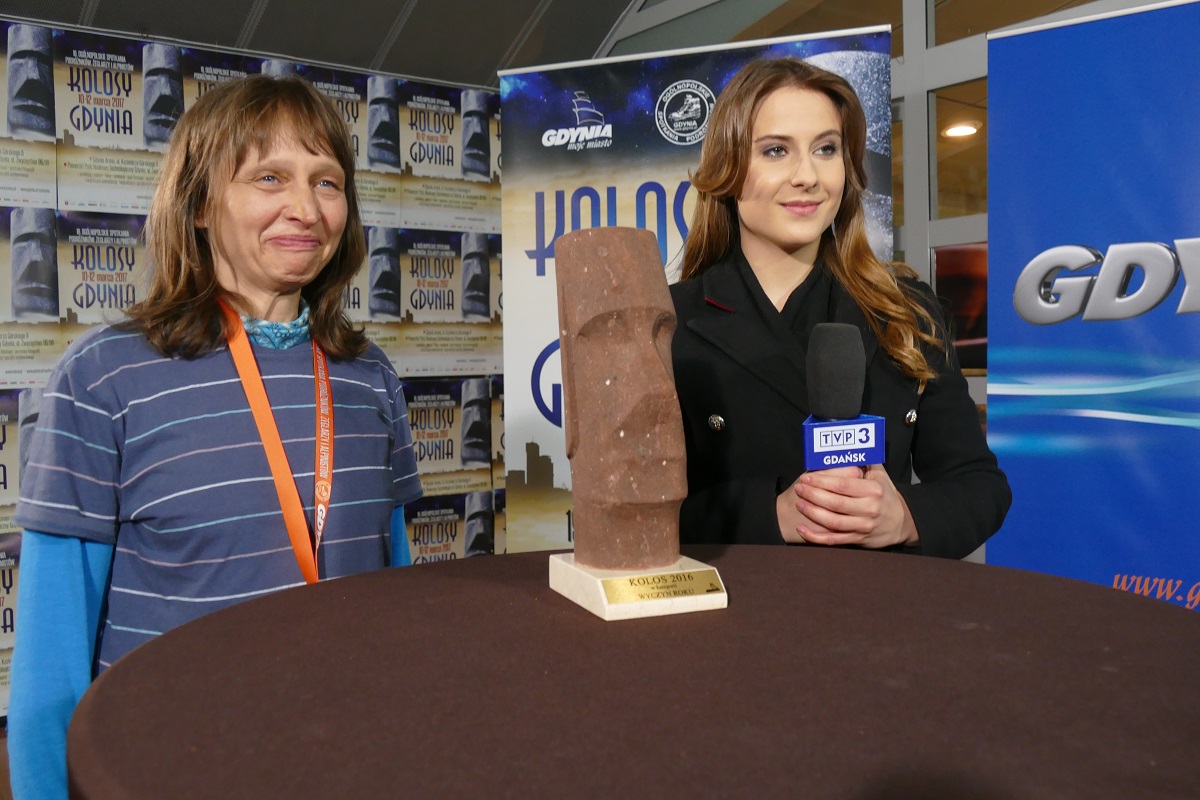Małgorzata Wojtaczka z Kolosem w kat. Wyczyn Roku (Fot.: B. Sienkiewicz) Małgorzata Wojtaczka z Kolosem w kat. Wyczyn Roku (Fot.: B. Sienkiewicz)