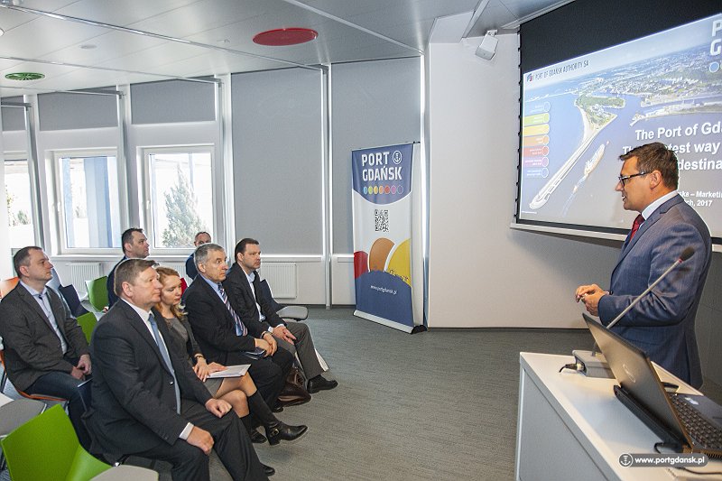 Zarząd Morskiego Portu Gdańsk gościł przedstawicieli białoruskiej firmy Bremino Group (Fot.: ZMPG SA)