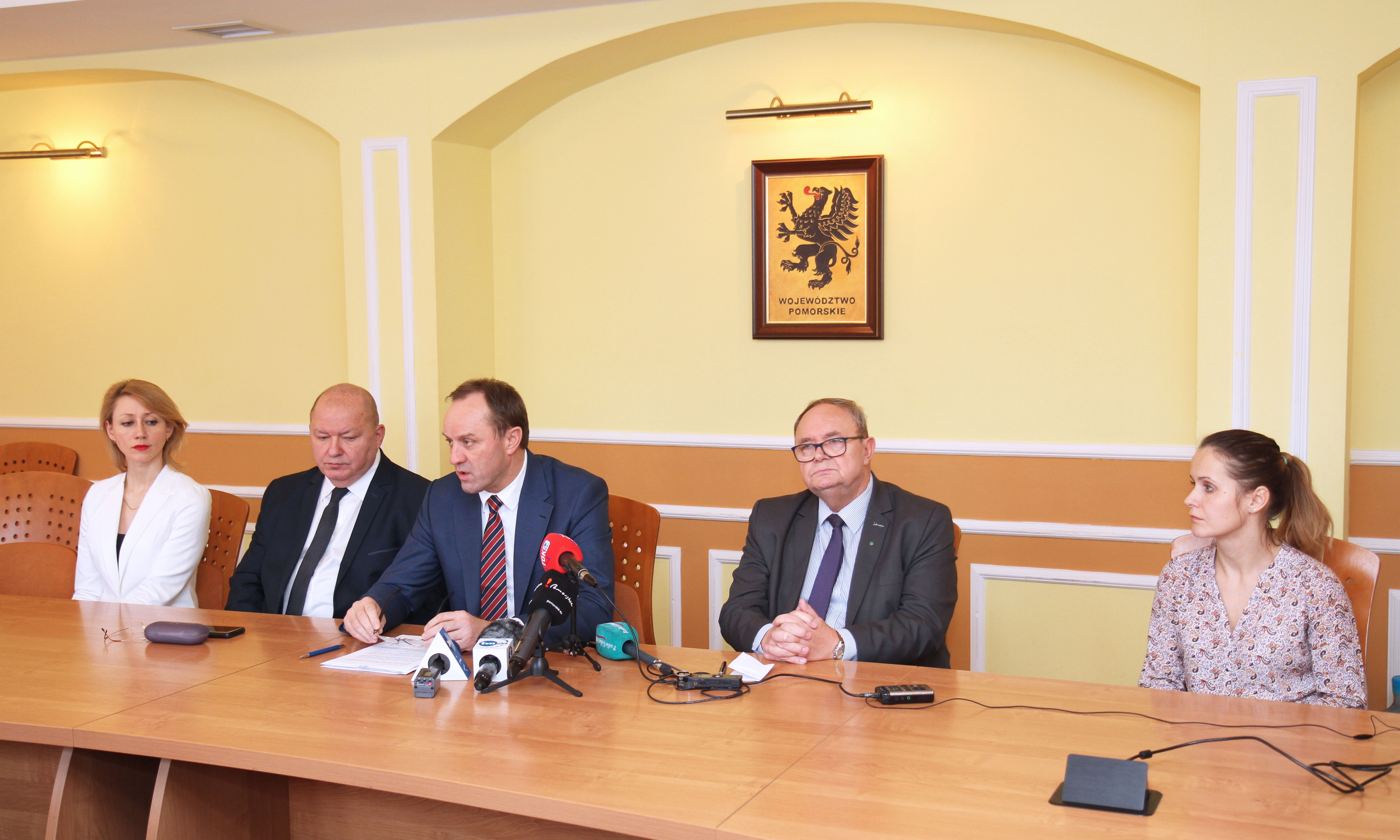 Zarząd Województwa Pomorskiego zwołał 19 grudnia 2018 r. specjalną konferencję prasową, podczas której poinformował o swojej decyzji (Fot.: Natalia Kłopotek-Główczewska)