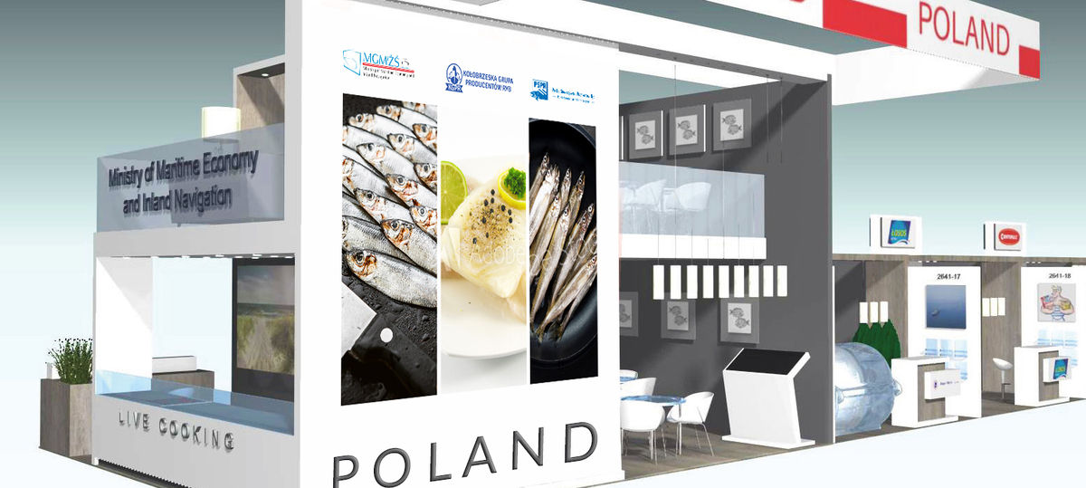 Projekt polskiego stoisko na Seafood Expo Global