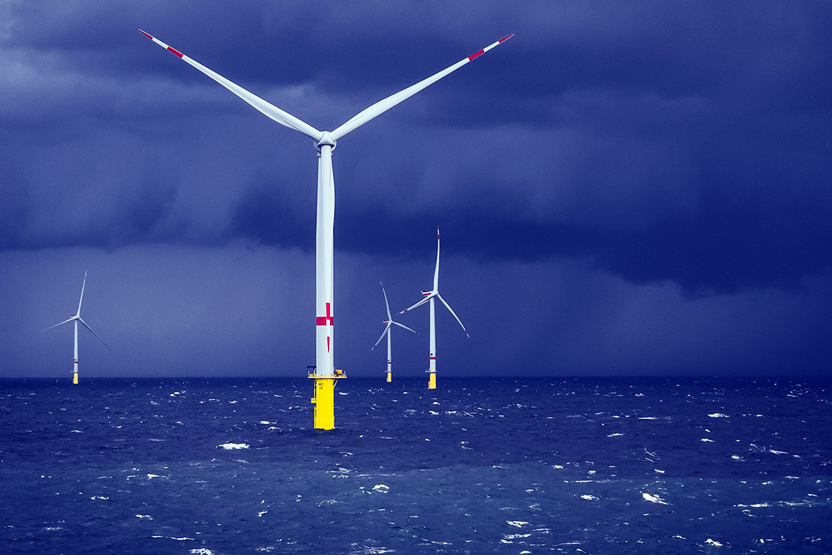 Turbiny General Electric w morskiej elektrowni wiatrowej
