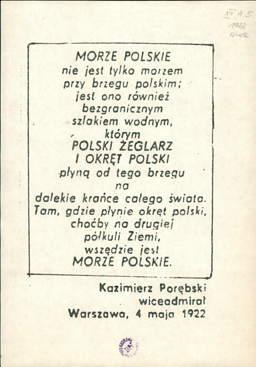 Porębski – ulotka, Polona