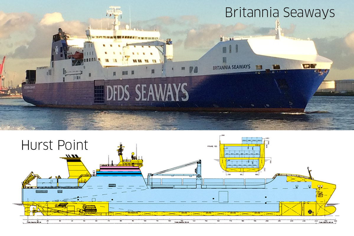 Britannia Seaways i Hust Point