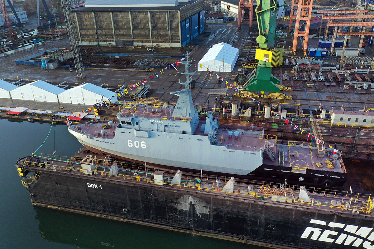 Gdańsk: Wodowanie przyszłego ORP Czajka już w czwartek
