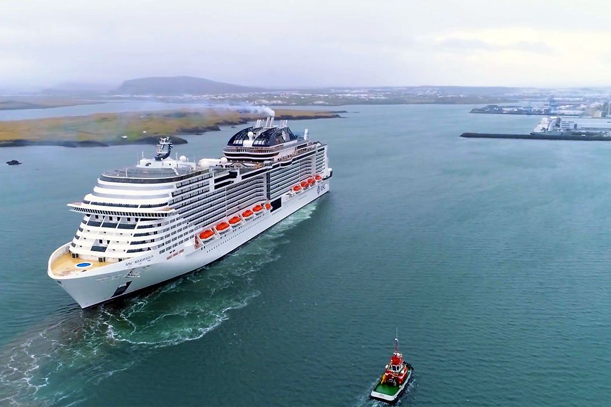 Wycieczkowiec MSC Cruises w Reykjavíku