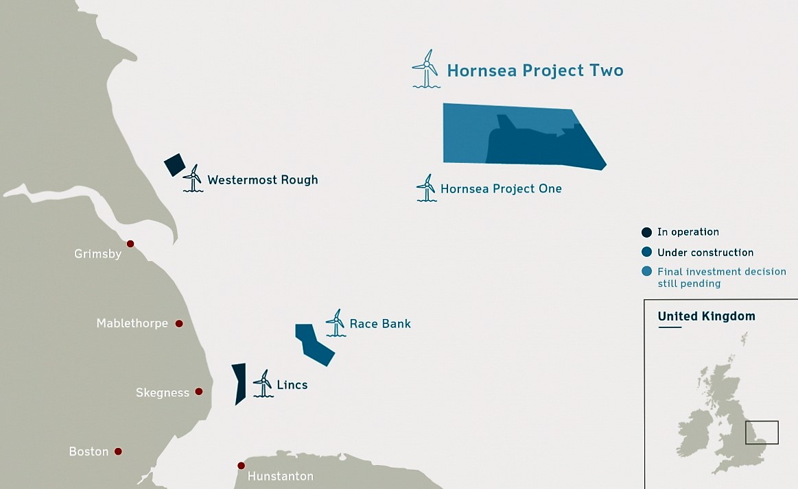 Lokalizacja farmy wiatrowej Hornsea 2
