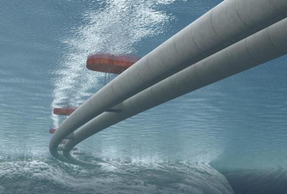 Wizualizacja pływającego tunelu (Fot.: Statens Vegvesen)