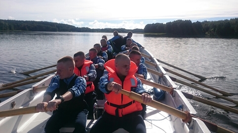 Szkolenie łodziowe podchorążych Akademii Marynarki Wojennej 