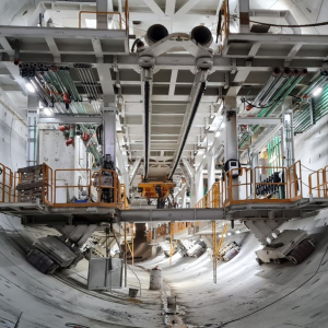 Tunel pod Świną - Maszyna TBM demontaż