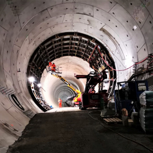 Tunel pod Świną - Prace przy przygotowaniu do mrożenia