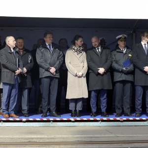 Uroczystość położenia stępki pod budowę ORP Rybitwa