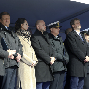 Uroczystość położenia stępki pod budowę ORP Rybitwa