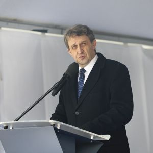 Uroczystość położenia stępki pod budowę ORP Rybitwa