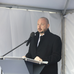 Uroczystość położenia stępki pod budowę ORP Rybitwa