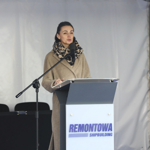 Uroczystość położenia stępki pod budowę ORP Rybitwa