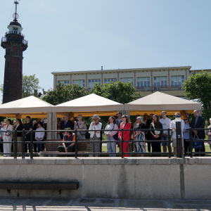 Uroczystość chrztu łodzi pilotowej na Nabrzeżu Ziółkowskiego w Gdańsku
