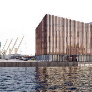 Wizualizacje nowego terminalu i terenów wokół niego.