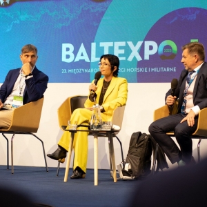 Uczestnicy panelu BALTEXPO, poświęconego nowym technologiom.