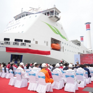 Uroczystość nadania imienia Stena Connecta nowemu statkowi Stena Line.