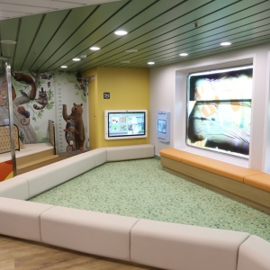 Kącik zabaw dla najmłodszych.