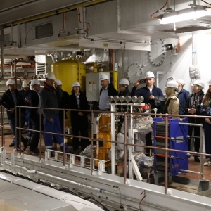 W siłowni promu wyposażonej w silniki na LNG.