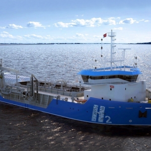 Wizualizacja pogłębiarki LEAF-Hopper. Ilustr.: Royal IHC