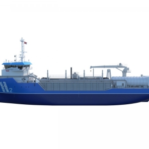 Wizualizacja pogłębiarki LEAF-Hopper. Ilustr.: Royal IHC