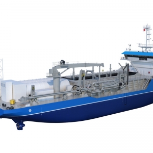 Wizualizacja pogłębiarki LEAF-Hopper. Ilustr.: Royal IHC