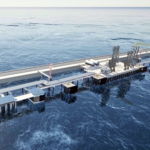 Wizualizacja Stanowiska Przeładunku Paliw Płynnych w Porcie Gdynia.