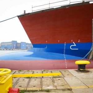 Prezentacja kadłuba drugiej jednostki OPV2, zbudowanego dla fińskiej Straży Granicznej.