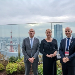 Spotkanie przedstawicieli Portu Gdańsk z japońskimi przedsiębiorcami podczas wydarzenia Business Mixer w Tokio.  Fot.: Port Gdańsk/materiały prasowe