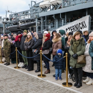 Uroczyste pożegnanie Polskiego Kontyngentu Wojskowego Czernicki 2026 w Porcie Wojennym w Świnoujściu 2 stycznia 2026 r.  