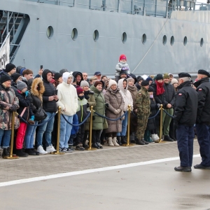Uroczyste pożegnanie Polskiego Kontyngentu Wojskowego Czernicki 2026 w Porcie Wojennym w Świnoujściu 2 stycznia 2026 r.  