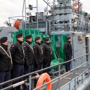 Uroczyste pożegnanie Polskiego Kontyngentu Wojskowego Czernicki 2026 w Porcie Wojennym w Świnoujściu 2 stycznia 2026 r.  